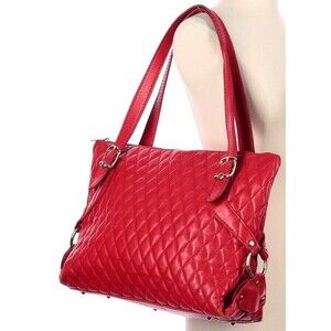 Gorgeous Marino Orlandi XL Red Quilted Bag